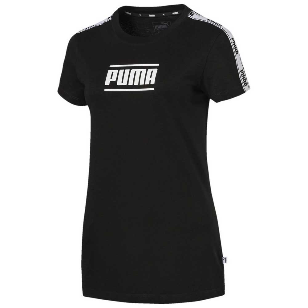 PUMA 女裝 短袖 上衣 圓領 舒適 透氣 肩膀織帶 素面 黑【運動世界】84505901【APP限定 | 單筆滿799元結帳輸入序號『GT-MEN1906』再折70元❤單筆滿6000元結帳輸入序號『19Jun500』再折500元】