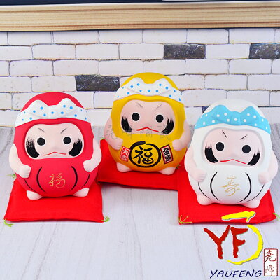 ★堯峰陶瓷★ 美濃燒 手繪達摩だるま 日本進口陶瓷公仔 開運 招財 招福存錢筒 擺飾品 療癒小物 | 限量現貨 | 可做贈禮品交換