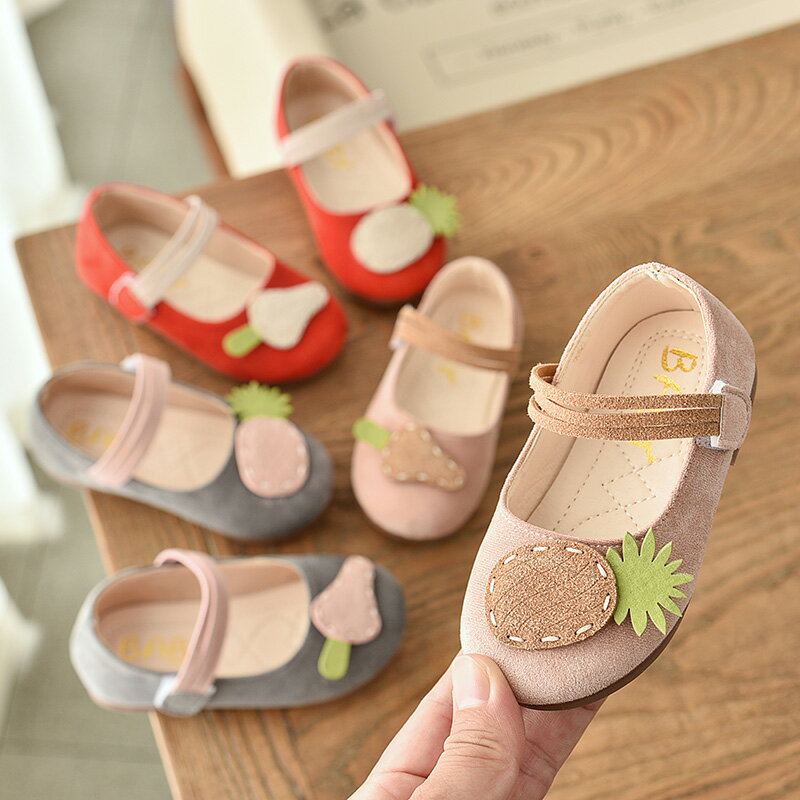 女童鞋公主小皮鞋軟底春夏季新款兒童單鞋魔術貼淺口寶寶鞋子
