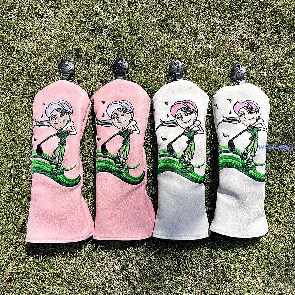 動漫打球女士高爾夫木杆套 球道木/鐵木杆套 UT帽套 球頭保護套headcover golf 高爾夫用品配件