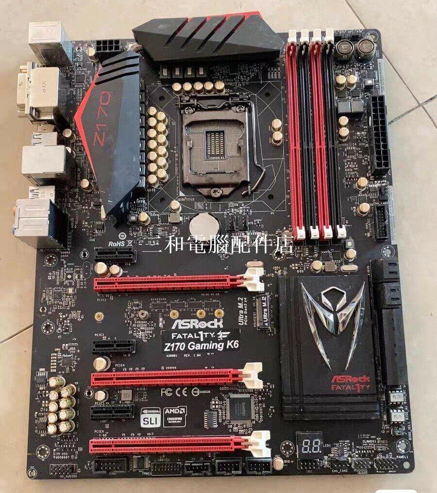 華擎Z170 Gaming K6 主機板 實拍測試無暗疾 有擋板！（此標題為53個字）