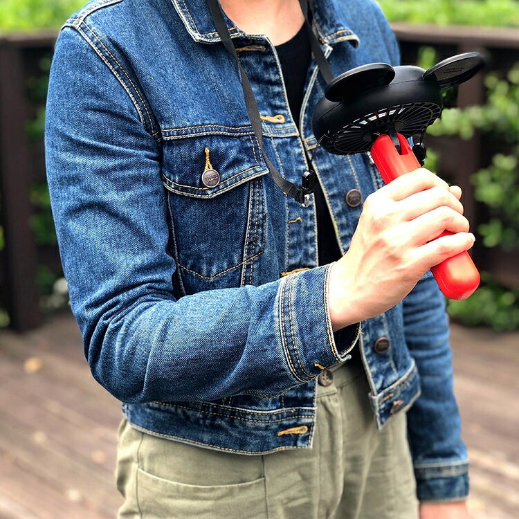 FWSU95B 迪士尼 米奇手持USB風扇  夏日必備 三段式風量 360度調整 貼心止滑 隨身風扇 USB充電 2