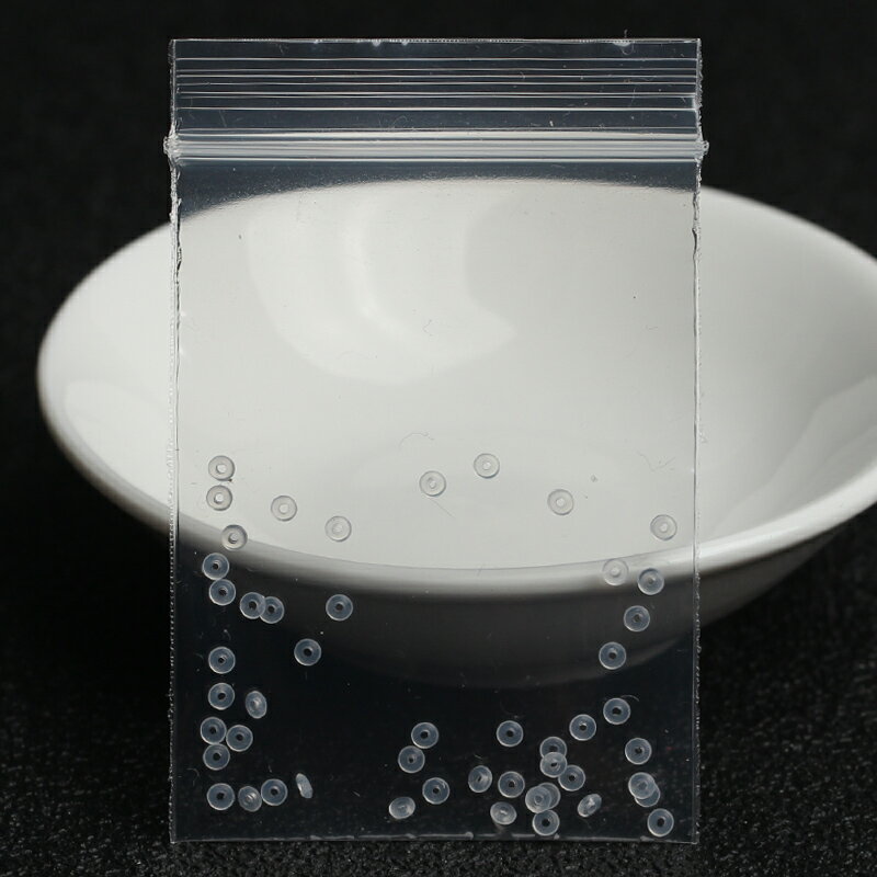 文玩水晶珍珠蜜蠟珠寶手鏈硅膠隔片超薄透明隱形橡膠墊片防摩擦