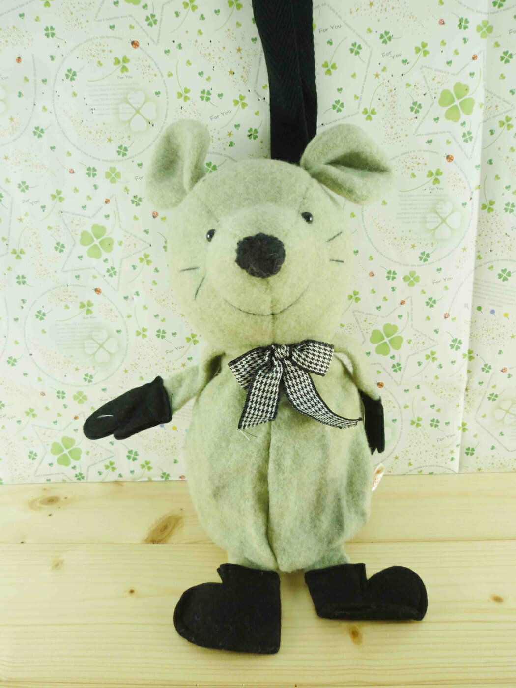 【震撼精品百貨】老鼠 造型提袋-綠色(大) 震撼日式精品百貨