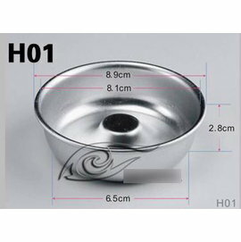 【煙囪模-固底圓形-陽極-H01】空心模 蛋糕模具 煙囪模 陽極層烘焙模具 烤箱用(外徑8.9，內徑8.1~6.5，高2.8cm)-8001001