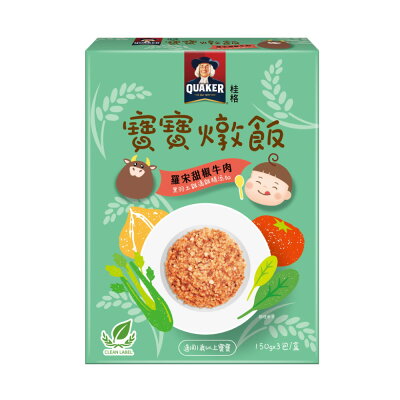 桂格 寶寶燉飯-羅宋甜椒牛肉 (3包/盒)【杏一】