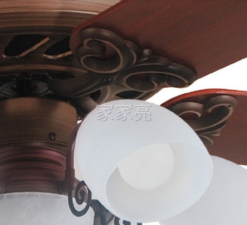 楓光吊扇 60吋 英倫風情 焦茶黑 吊扇 搭載六燈燈具組 E27燈泡另計 適用坪數8-10坪 可加購遙控器 (A Light) 2