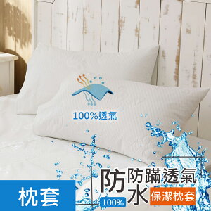 鴻宇 防水保潔枕墊 枕頭專用保潔枕套2入 台灣製