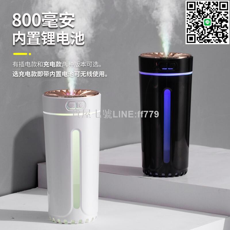 【貨屋七號】車載加濕器空氣凈化器霧化香薰噴霧機汽車用氧吧消除異味車內飾品