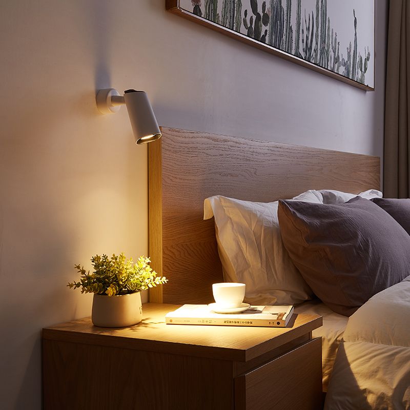 床頭壁燈 臥室簡約現代客廳墻上 led個性書房書桌閱讀旋轉墻壁射燈