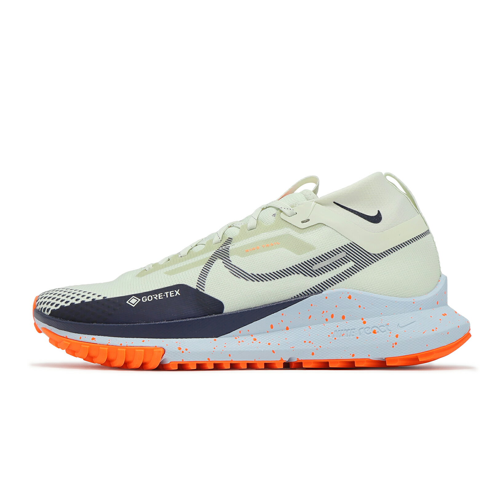 Nike 越野跑鞋 React Pegasus Trail 4 GTX 男女鞋 綠 防水 緩衝 戶外 運動鞋 HM9728-001