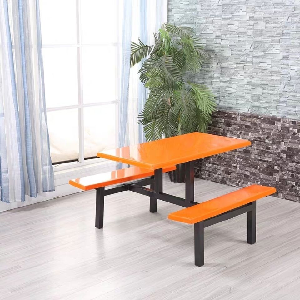 室外塑料插雨傘快餐桌戶外玻璃鋼便利連體桌椅組合市休閑餐桌椅