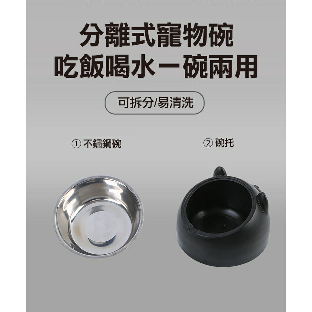 [現貨]寵物碗 寵物餐桌 狗狗碗 狗用品 寵物餵食器 狗碗 貓盆 貓碗 貓咪碗 飼料碗 寵物傾斜餐碗餵食器組 5
