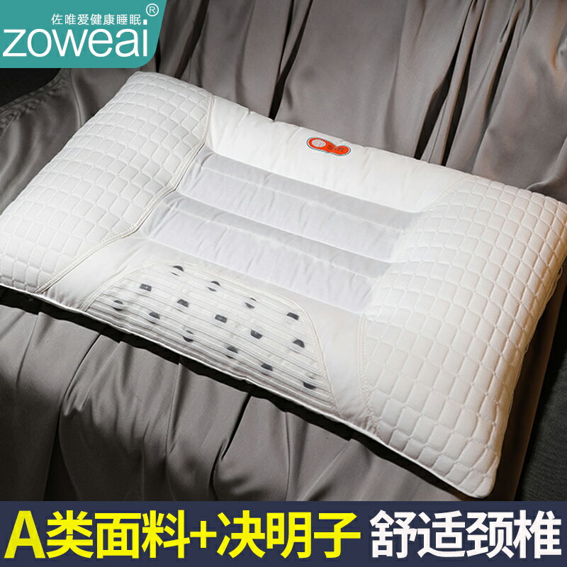 決明子枕頭男一對家用護頸椎助睡眠專用單個裝枕芯睡覺整頭枕宿舍