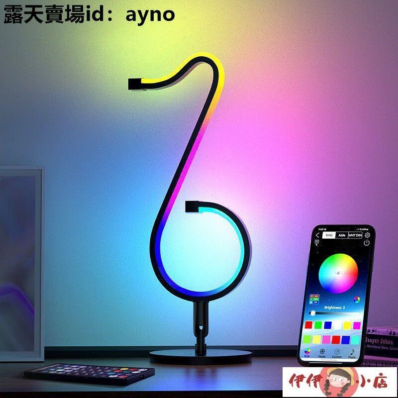 燈 音樂節奏燈 音訊燈 RGB拾音燈音符節奏燈電腦桌面汽車車