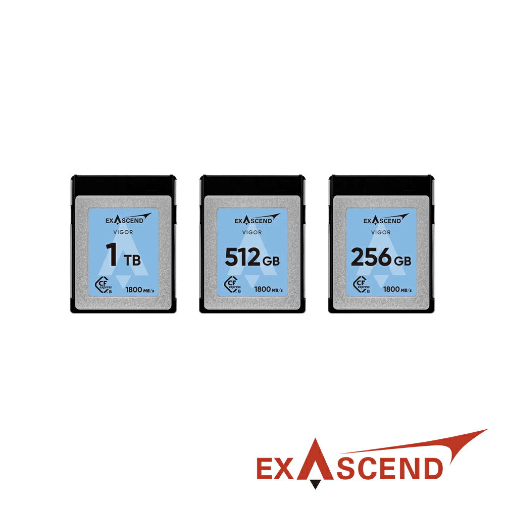 限時★.. Exascend VIGOR CFexpress Type B 高速低功耗記憶卡 256GB/512GB/1TB 公司貨【夏日限時 全館點數5倍送】