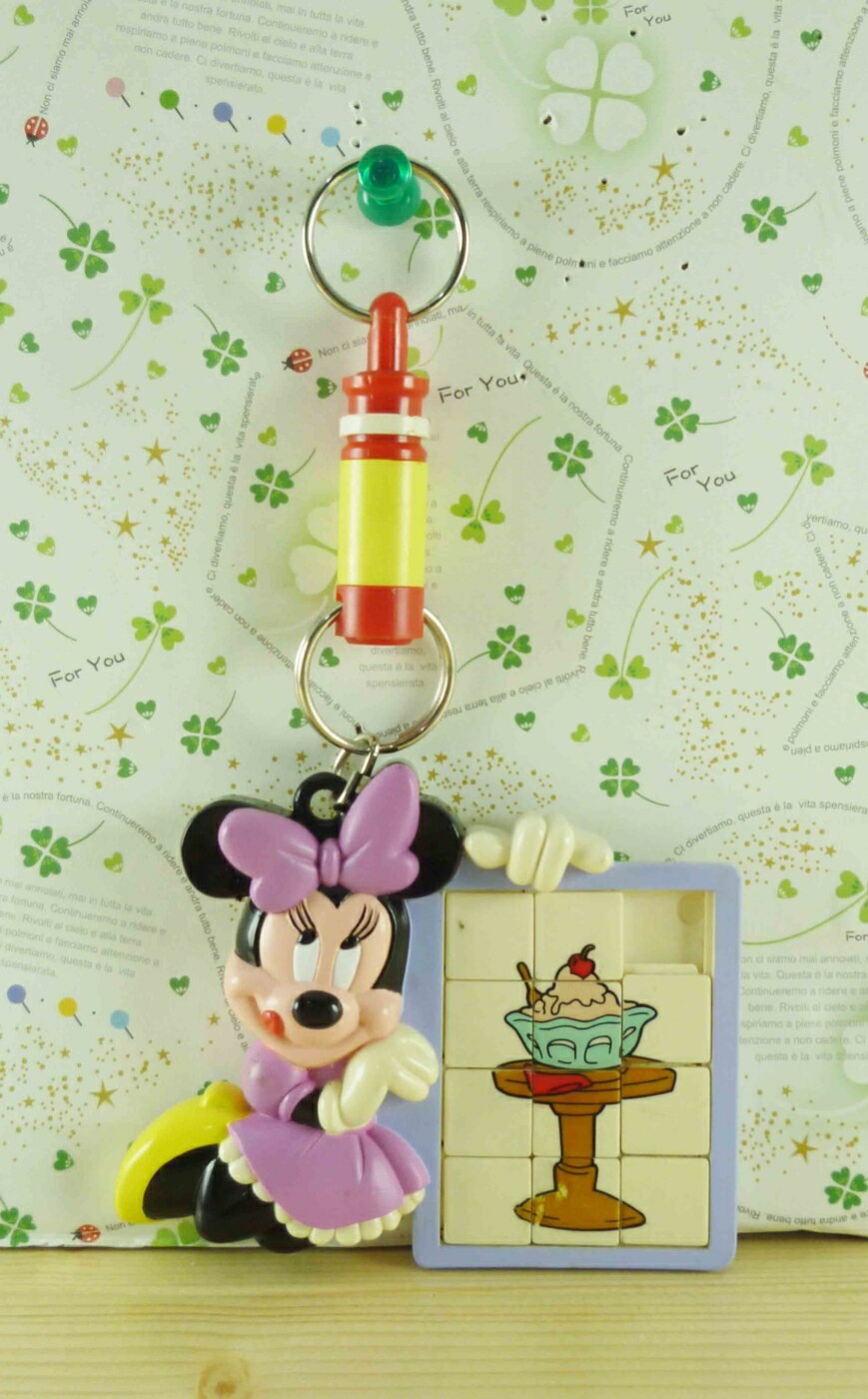 【震撼精品百貨】Micky Mouse 米奇/米妮 鑰匙圈-米妮拼圖 震撼日式精品百貨