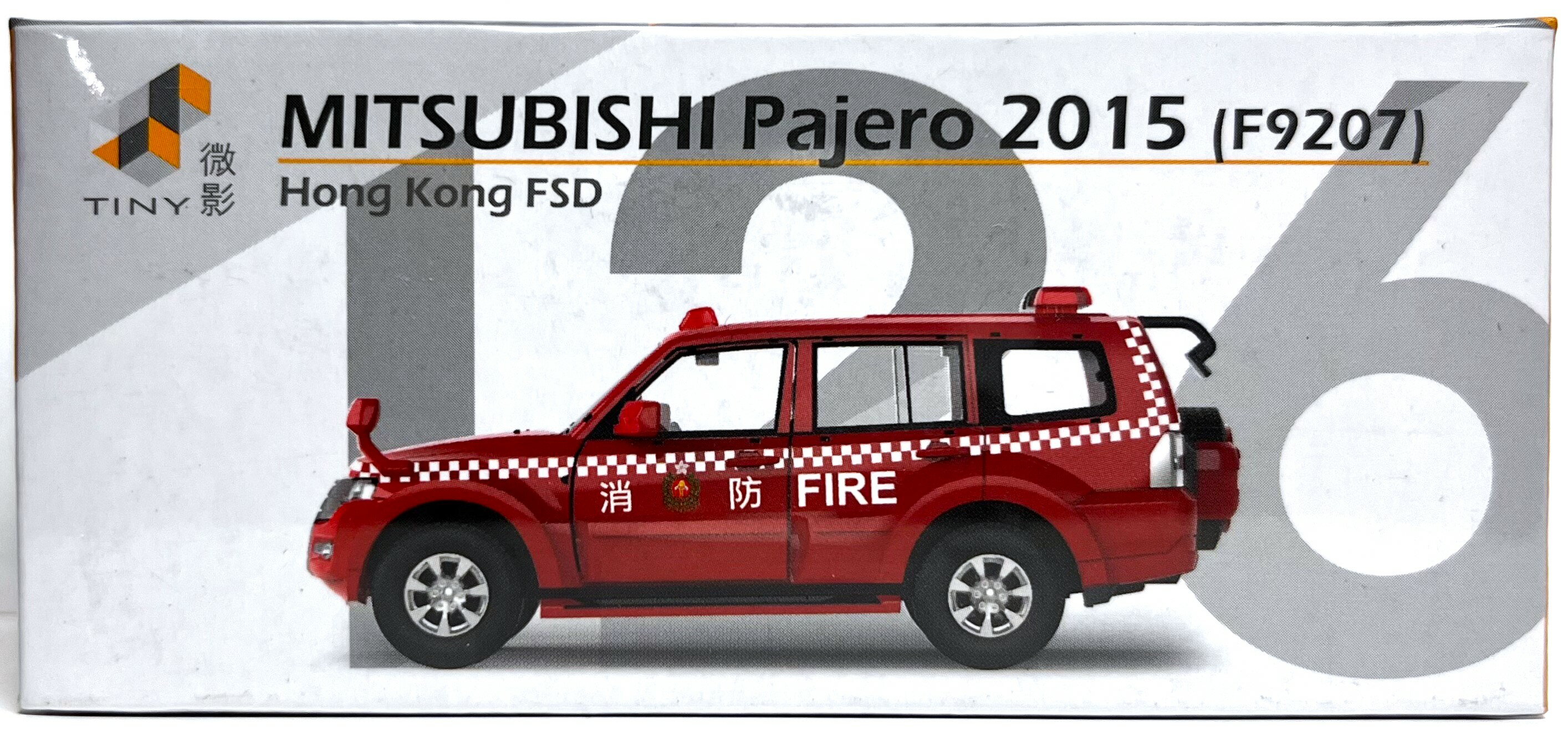 ☆勳寶玩具舖【現貨】TINY 微影 城市 香港 126 三菱 Pajero 2015 消防車 F9207