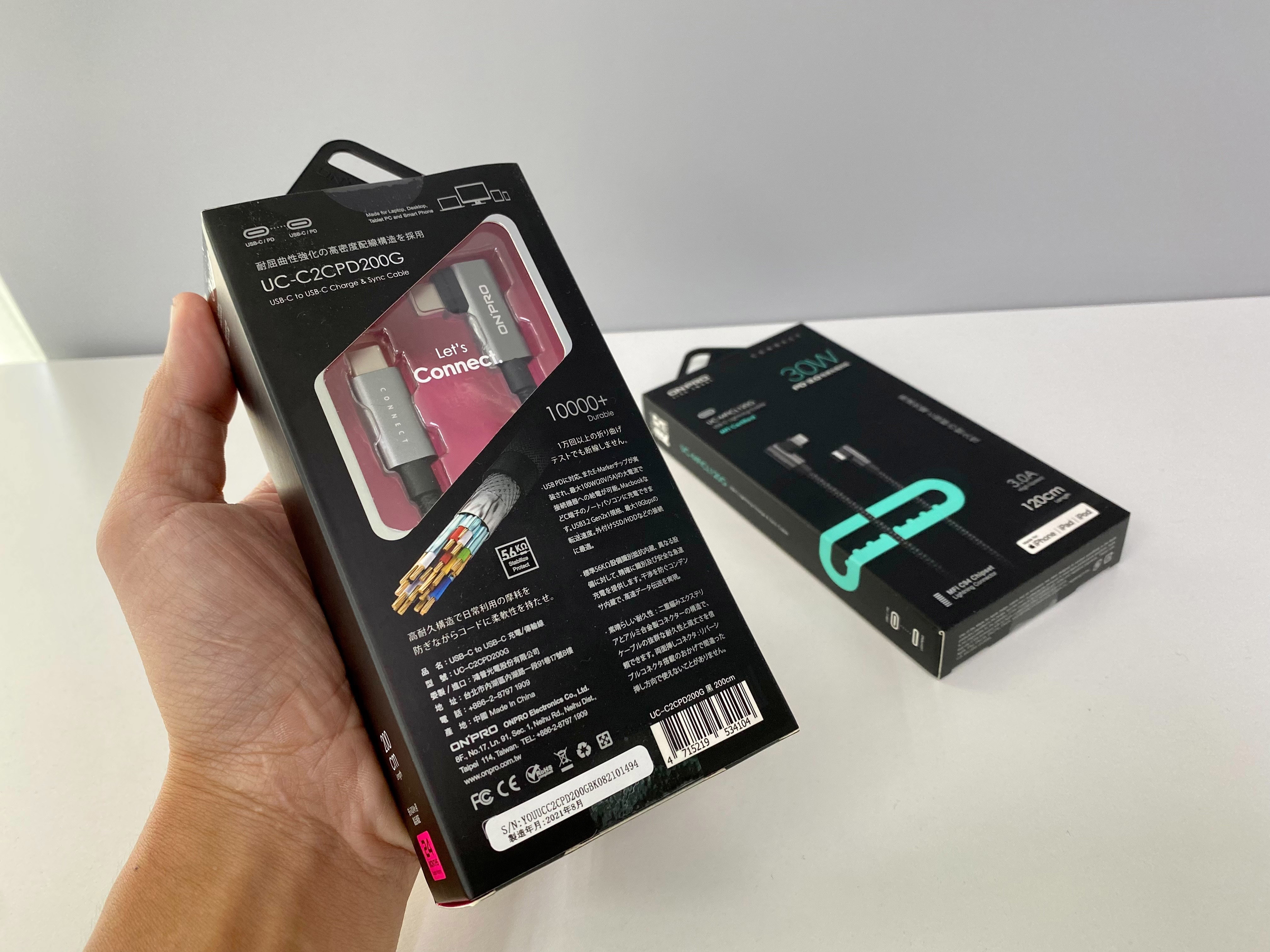 ONPRO L型 彎頭 手遊 充電線 傳輸線 USB-C to USB-C PD 快充 200cm iPad 筆電 安卓 7
