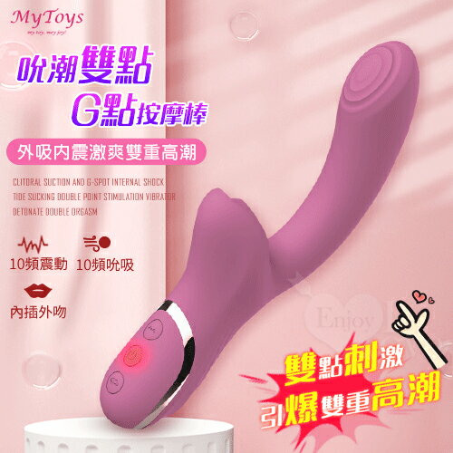 【送清潔粉】Mytoys．My Airy Clit 10x10頻吸吮震動吮潮雙點G點按摩棒【特別提供保固6個月】
