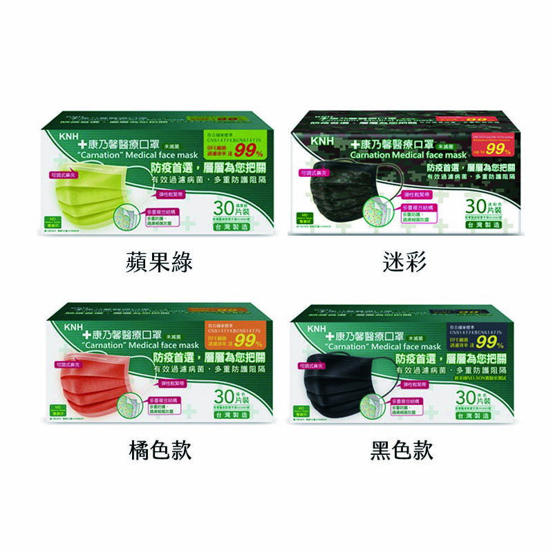 【康那香】康乃馨醫療口罩(未滅菌) 30片/盒｜台灣製｜紅誠集品