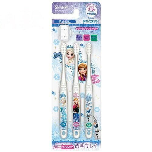 【震撼精品百貨】冰雪奇緣 Frozen~日本迪士尼Disney 冰雪奇緣3入牙刷組*46696