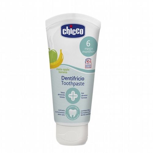 Chicco 兒童木醣醇含氟牙膏(蘋果香蕉)50ml★衛立兒生活館★