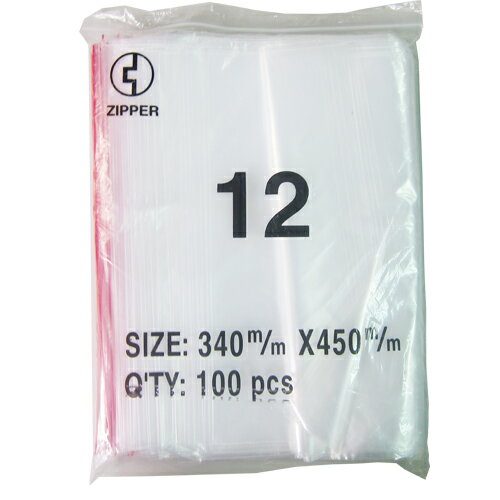 【史代新文具】STAT 12號 #12 由任袋/夾鏈袋/密封袋 34×45cm (100入/包)