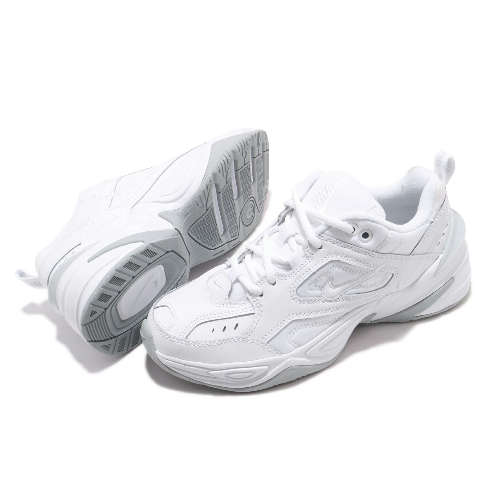 Nike 休閒鞋 Wmns M2K Tekno 女鞋 白 灰 小白鞋 復古 老爹鞋 AO3108-100 6