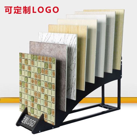 免運/速發 開發票 【鋼木結合】瓷磚展示架落地式石材600 800地磚木地板大理石陶瓷架子樣品 支援尺寸訂製 免運到府