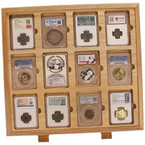 訂單滿199出貨十二枚裝評級幣鑑定盒展示架金總愛藏公博華夏評級錢幣收藏收納盒