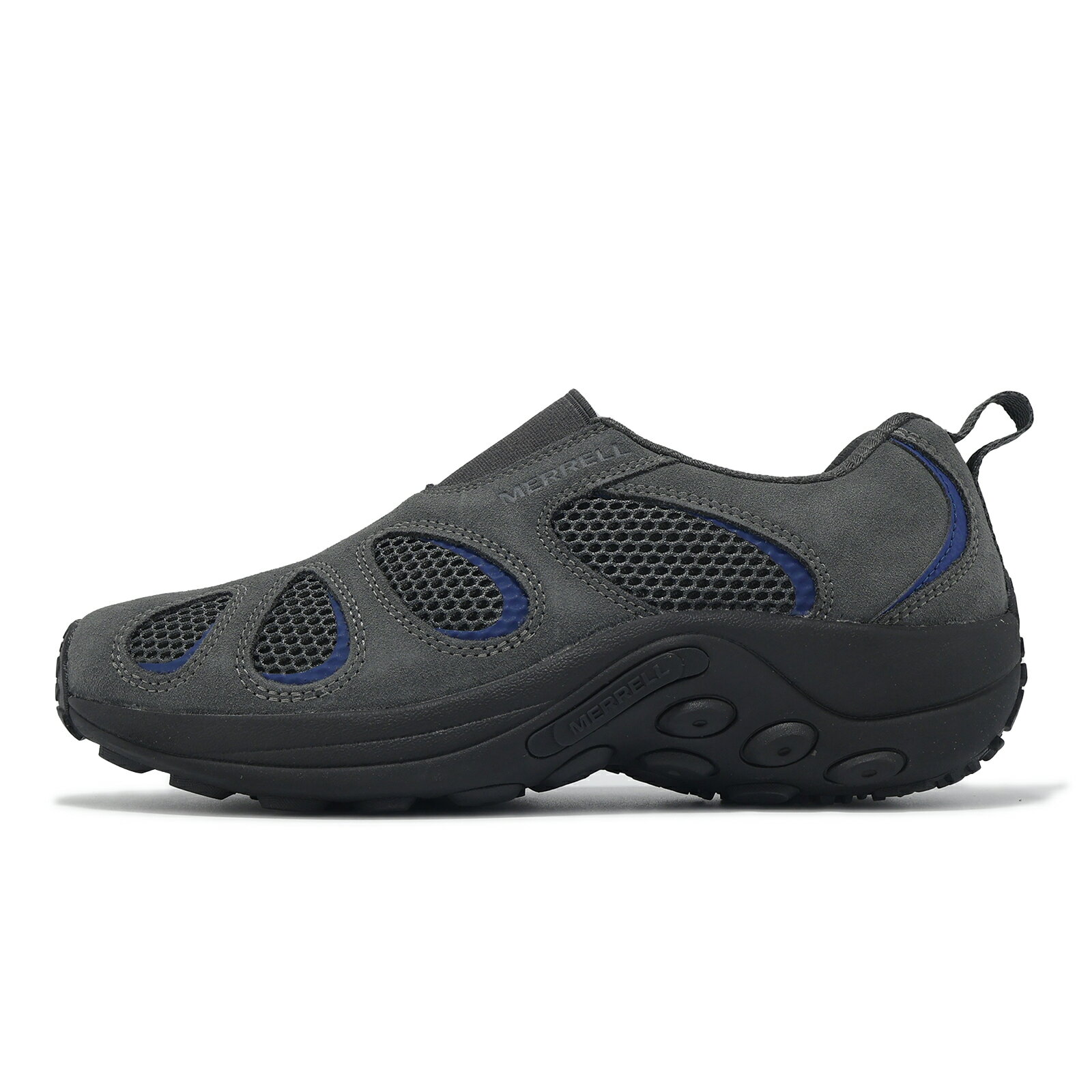 Merrell 休閒鞋 Jungle Moc EVO VENT SE 1TRL 男鞋 灰 藍 麂皮 懶人鞋 ML2006929