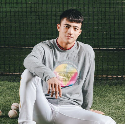 樂天變色長袖圓T - 白/灰