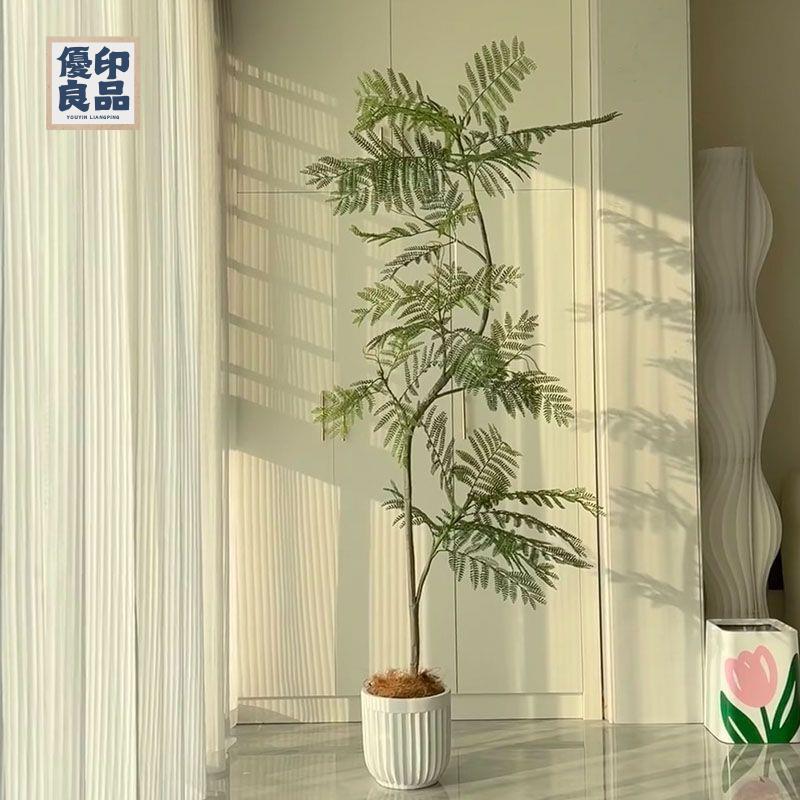 免運 工廠現貨 模擬樹 模擬綠植 仿真植物 裝飾假樹 模擬綠植藍花楹室內盆栽大型仿生植物假樹輕奢客廳裝飾品落地擺件免運 工廠現貨 模擬樹 模擬綠植 仿真植物 裝飾假樹免運/可開發票 工廠直銷 特價出 y5418