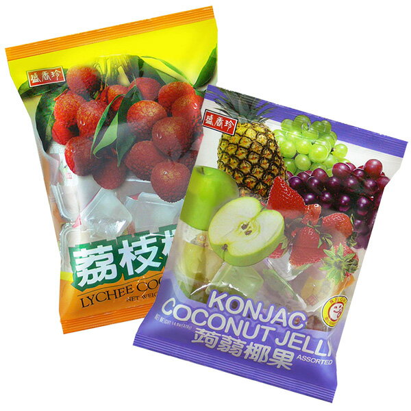 【盛香珍】蒟蒻椰果果凍420gX10包入/箱(綜合/荔枝)