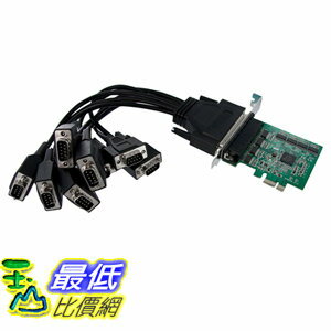 [106美國直購] StarTech.com PEX8S952 8 Port Native PCI Express RS232 Serial Adapter Card with 16950 UART