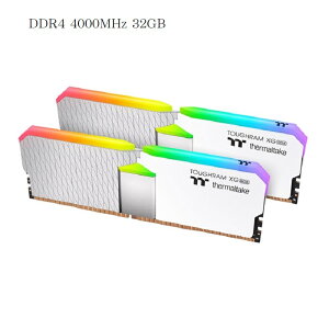 【獨家！另享10%回饋】曜越 鋼影 TOUGHRAM XG RGB 記憶體 DDR4 4000MHz 32GB(16GBx2) 白色/RG06D416GX2-4000C19B