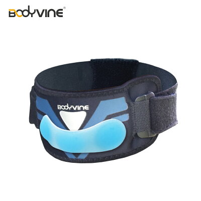 【BODYVINE巴迪蔓】「簡捷型」髕骨穩固束帶-1只|高彈性Silprene加壓帶(內側附可拆卸矽膠加壓墊)