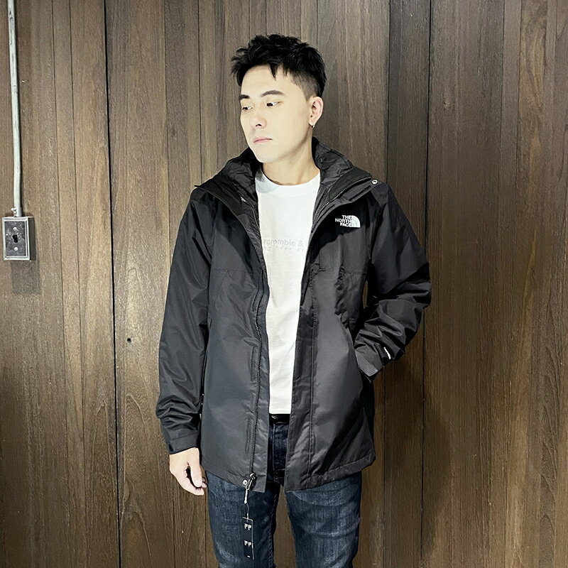 美國百分百【全新真品】THE NORTH FACE 北臉 Lonepeak Monte Bre 三合一衝鋒衣 兩件式 防潑水 羽絨外套 DD05