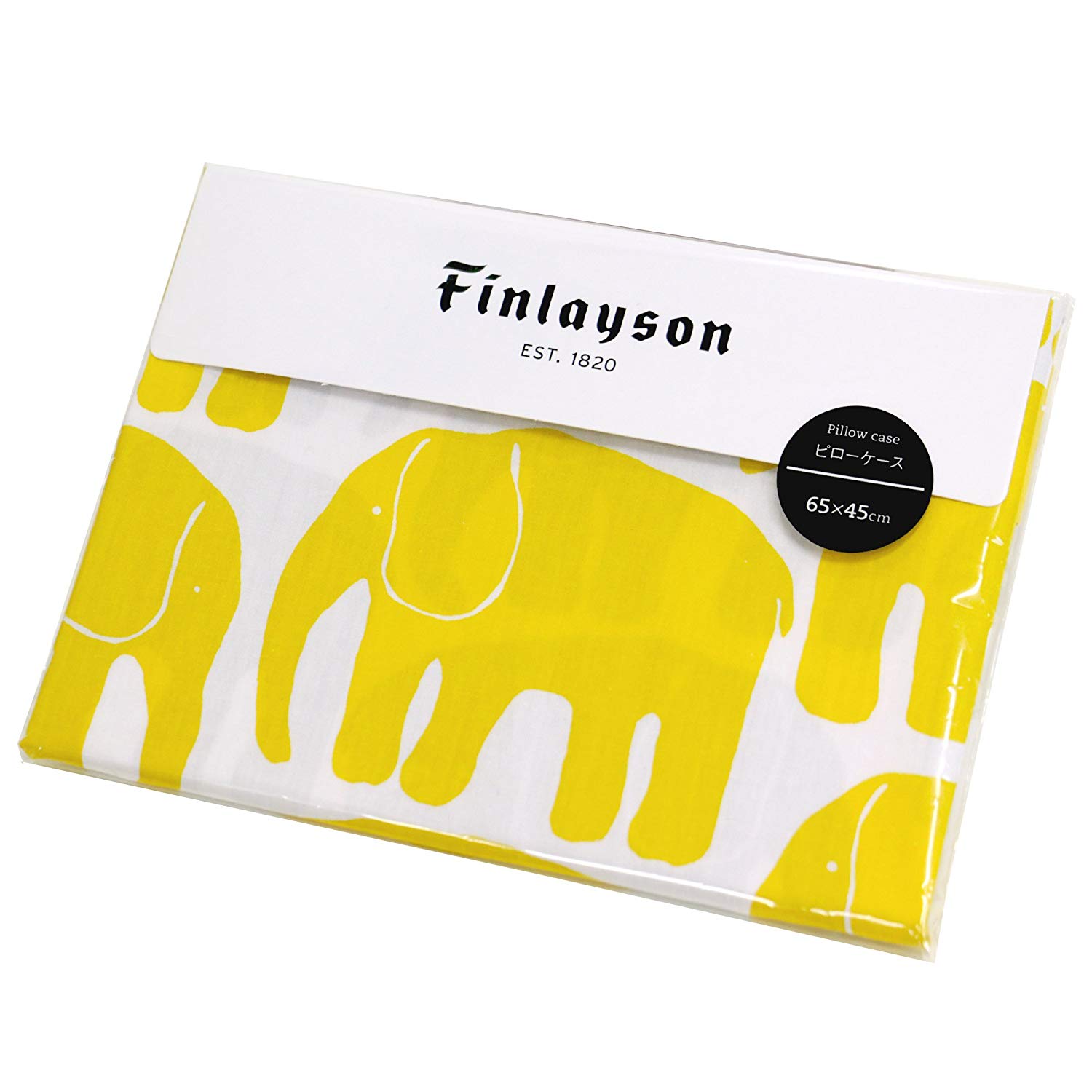 日本【東京西川】Finlayson雙色棉質枕頭套-大象紋/雙色可選