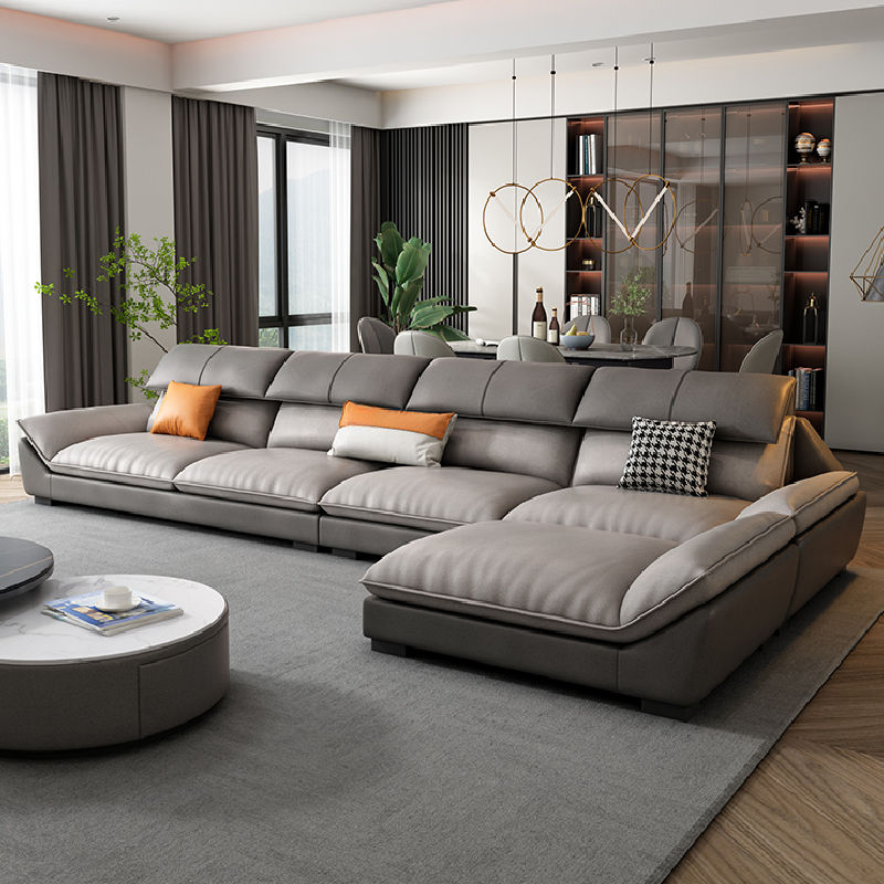 優樂悅~納米科技布沙發新款北歐現代簡約客廳直排三人布藝乳膠網紅沙發