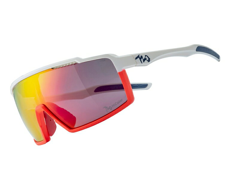 《720armour》HiColor 運動太陽眼鏡 A-Fei-A1905-17-HC (消光螢桔紅與消光白鏡腳)