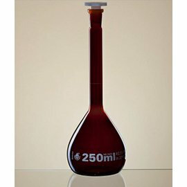 《德國 LMS》 茶色 定量瓶 A級 500ML【1支】實驗儀器 / 玻璃容器 AMBER VOLUMETRIC FLASK CLASS A