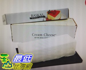 [COSCO代購 如果售完謹致歉意]  W333284 Raskas 奶油乾酪 1.36公斤(40入裝）