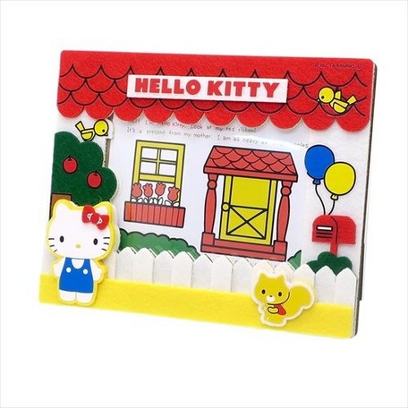 大賀屋 日貨 HELLO KITTY 相框 多層 禮品 三麗鷗 KT 凱蒂貓 SANRIO 正版 J00014875