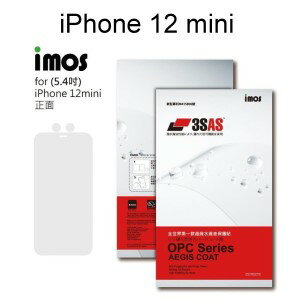 【iMos】3SAS系列保護貼 iPhone 12 mini (5.4吋) 正面 背面 超潑水、防污、抗刮 含鏡頭貼