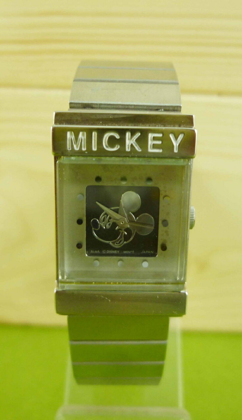 【震撼精品百貨】米奇/米妮 Micky Mouse 方形手錶-銀米奇#54267 震撼日式精品百貨