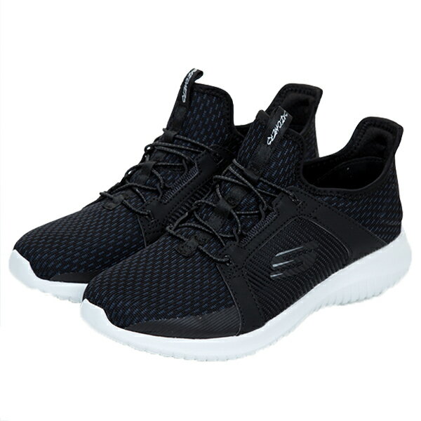 【SKECHERS】 ULTRA FLEX 健走鞋 休閒鞋 黑色 女鞋-12832BLK