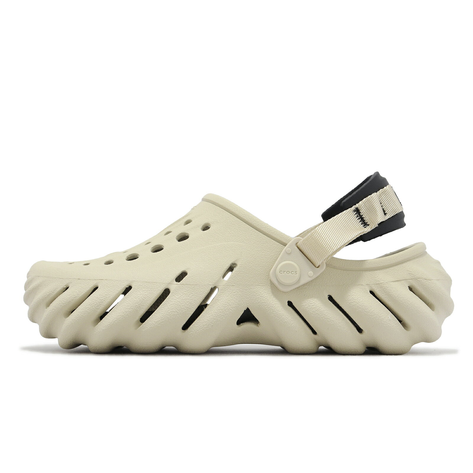 Crocs 洞洞鞋 涼拖鞋 Echo Clog 男鞋 女鞋 骨白色 輕量 防水 波波克駱格 卡駱馳