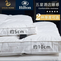 希爾頓五星級酒店羽絨床墊
